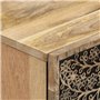 vidaXL Table de Chevet, Armoire de Nuit avec Tiroir et Portes, Table de Télévision, Meuble de Rangement Chambre, Rétro, Bois de 