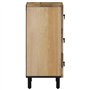 vidaXL Armoire Latérale, Buffet avec Tiroirs, Meuble de Rangement Salon Chambre à Coucher Salle à Manger, Rétro, Bois Massif de 