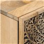 vidaXL Armoire Latérale, Buffet avec Porte, Meuble de Rangement Salon Chambre à Coucher Salle à Manger, Rétro, Bois Massif de Ma