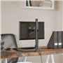 vidaXL Support de Moniteur, Support d'Écran PC avec Hauterur Réglable, Bras pour Moniteur d’Ordinateur Bureau, Noir Acier VESA 7