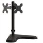 vidaXL Support de Moniteur, Support d'Écran PC avec Hauterur Réglable, Bras pour Moniteur d’Ordinateur Bureau, Noir Acier VESA 7