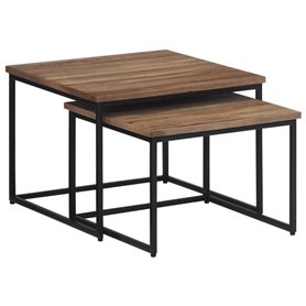 vidaXL Tables Basses Gigognes 2 pcs