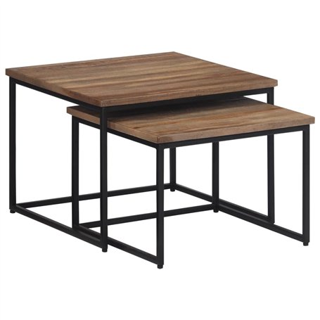 vidaXL Tables Basses Gigognes 2 pcs
