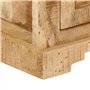 vidaXL Table de Chevet 40x35x50 cm Bois de manguier Massif, Armoire, Meubles de Chambre, Support téléphonique, Armoire d'appoint