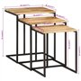 Ensemble de Tables Basses Empilables