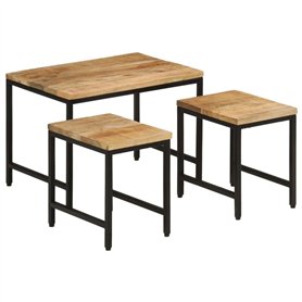 vidaXL Tables Basses Gigognes 3pcs