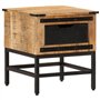 vidaXL Table de Chevet 40x40x45 cm Bois de manguier Massif