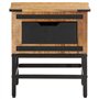 vidaXL Table de Chevet 40x40x45 cm Bois de manguier Massif