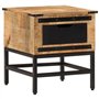 vidaXL Table de Chevet 40x40x45 cm Bois de manguier Massif