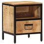 vidaXL Table de Chevet 40x35x50 cm Bois de manguier Massif