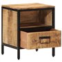 vidaXL Table de Chevet 40x35x50 cm Bois de manguier Massif