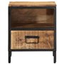 vidaXL Table de Chevet 40x35x50 cm Bois de manguier Massif