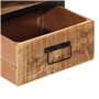 vidaXL Table de Chevet 40x35x50 cm Bois de manguier Massif
