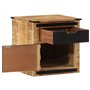 vidaXL Table de Chevet 45x40x45 cm Bois de manguier Massif