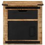 vidaXL Table de Chevet 45x40x45 cm Bois de manguier Massif