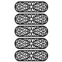 vidaXL Marches d'Escalier 5 pcs, Tapis d'Escalier Antidérapant, Marchettes d'Escalier, Tapis de Sécurité Intérieur Extérieur, 25