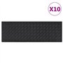 vidaXL Marches d'escalier 10 pcs 25x75 cm Caoutchouc