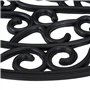 vidaXL Tapis de Porte, Paillasson Antidérapant, Tapis de Sol Entrée Jardin Cuisine Restaurant Garage, Moderne, Demi-Rond 45x75 c