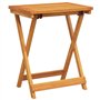 vidaXL Table Pliable de Jardin 50x36x60 cm Bois d'acacia Solide, Table, Table de Patio, Table de Pique-Nique, Table d'extérieur,