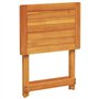 vidaXL Table Pliable de Jardin 50x36x60 cm Bois d'acacia Solide, Table, Table de Patio, Table de Pique-Nique, Table d'extérieur,
