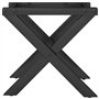 vidaXL Pieds de Table Basse Cadre en X, Pieds de Table d'Appoint, Pieds de Table d'Extrémité Salon Maison Intérieur, 40x40x33 cm