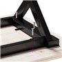 vidaXL Pieds de Table Basse Cadre en X, Pieds de Table d'Appoint, Pieds de Table d'Extrémité Salon Maison Intérieur, 40x40x33 cm