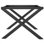 vidaXL Pieds de Table Basse Cadre en X, Pieds de Table d'Appoint, Pieds de Table d'Extrémité Salon Maison Intérieur, 50x40x38 cm