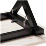 vidaXL Pieds de Table Basse Cadre en X, Pieds de Table d'Appoint, Pieds de Table d'Extrémité Salon Maison Intérieur, 50x40x38 cm
