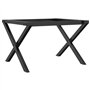 vidaXL Pieds de Table Basse Cadre en X, Pieds de Table d'Appoint, Pieds de Table d'Extrémité Salon Maison Intérieur, 60x40x38 cm