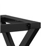 vidaXL Pieds de Table Basse Cadre en X, Pieds de Table d'Appoint, Pieds de Table d'Extrémité Salon Maison Intérieur, 140x30x43 c