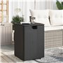 vidaXL Table de Couverture de Bouteille de Propane Noir 40x40x60 cm