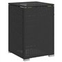 vidaXL Table de Couverture de Bouteille de Propane Noir 40x40x60 cm