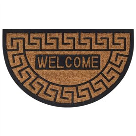 vidaXL Tapis de Porte Demi-Rond