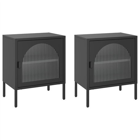 vidaXL Tables de Chevet 2 pcs