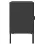 vidaXL Tables de Chevet 2 pcs, Armoires de Nuit avec Étagère Réglable, Tables de Nuit avec Rangement Chambre, Moderne, Noir Verr