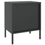 vidaXL Tables de Chevet 2 pcs, Armoires de Nuit avec Étagère Réglable, Tables de Nuit avec Rangement Chambre, Moderne, Noir Verr