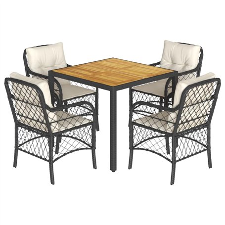 vidaXL Ensemble à Manger de Jardin avec Coussins 5 pcs