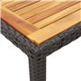 vidaXL Ensemble à Manger de Jardin avec Coussins 5 pcs, Table et Chaises de Patio, Meubles d'Extérieur Terrasse, Moderne, Noir R