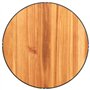 vidaXL Table Basse avec Base en Fil de Fer Noir Bois d'acacia Massif, Table latérale, Table de Salon, Table d'accent, Bout de ca