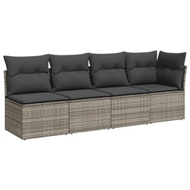 vidaXL Canapé de Jardin 4 Places