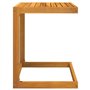 vidaXL Table en Forme de C 42x40x50 cm Bois Massif d'acacia, Table d'appoint en Forme de C, Table Basse en Forme de C, Table d'a
