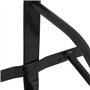 vidaXL Porte-selle mural noir fer, support de selle, support de selle mural, support de selle portable, porte-selle mural, porte