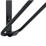 vidaXL Porte-Selle Pliable Mural Noir Fer, Porte-Selle, Porte-Selle Mural, Support de Selle Portable, Support de Selle, Porte-Se