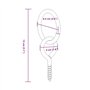 vidaXL Anneaux d'attelage avec vis à œil 3 pcs argenté Acier, Boulon à Anneau, Anneau de Boulon à œil, vis à œil avec Anneau, Bo