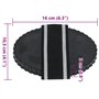 vidaXL Étrilles 3 pcs Noir Acier, étrille pour Cheval, étrille en métal, étrille pour Cheval en métal, Peigne à Cheval, Peigne p