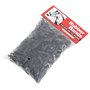 vidaXL Bandes tressées pour Chevaux 500 pcs Silicone Noir, élastique, élastique de Cheval, Tresse de Cheval pour crinière Courte