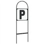 vidaXL Marqueurs de dressage 4 pcs acier, lettre de dressage, marqueur de manège de dressage, lettre de manège équestre, lettre 