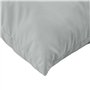 vidaXL Lot de 2 Coussins de Palette, Oreillers de Balcon, Coussins de Sièges Patio Jardinage Terrasse Extérieur, Gris Clair Méla