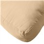 vidaXL Lot de 3 Coussins de Palette, Oreillers de Balcon, Coussins de Sièges Patio Jardinage Terrasse Extérieur, Beige Mélangé T
