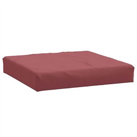vidaXL Coussin de Palette Rouge Bordeaux mélangé 60x60x9